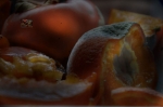 persimmons and orange
